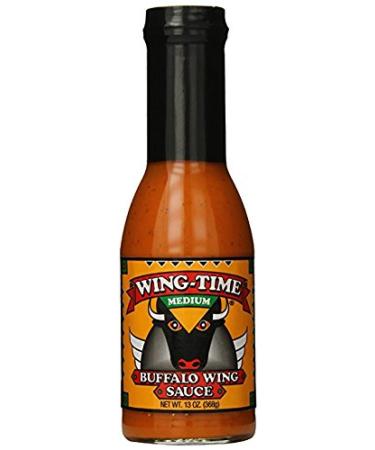 New! Wing Time Buffalo Wing Sauce Medium 13 Ounce | Pack of 1