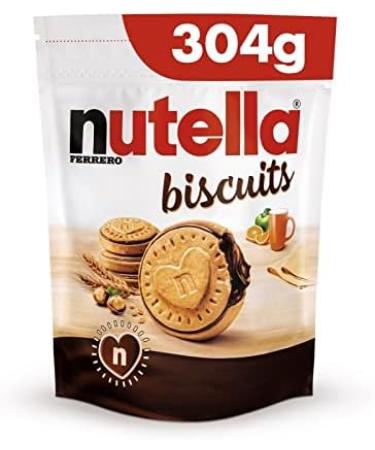  G n rique NUTELLA - Chocolate Melt-in-Your-Mouth Biscuits - 304g of pure sweet pleasure for your taste buds - Perfect for a delicious break! - Pack of 3 - Sold as a Pack - Buy Online on GoSupps.com