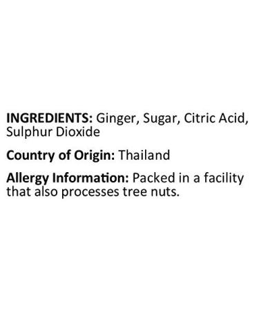 Anna and Sarah Dried Crystallized Ginger 1 Lb - Premium Quality in Resealable Bag - Buy Online on GoSupps.com