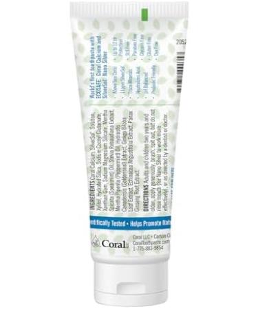 Coral Nano Silver Toothpaste Natural Fluoride Free Whitening & Remineralizing with Coral Calcium SLS Free Safe to Swallow Anti-Plaque & Fresh Breath Mint 4oz Mint 4 Ounce (Pack of 1) - Buy Online on GoSupps.com