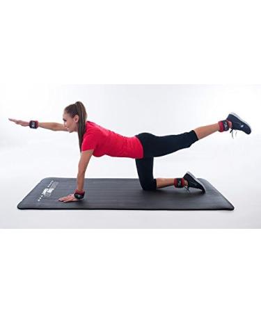 Christopeit Sport Adjustable Weight Cuff Set - 2 x 2 kg Ankle/Wrist Weights with Velcro Fastening - Ideal for Home Fitness & International Shipping - Buy Online on GoSupps.com
