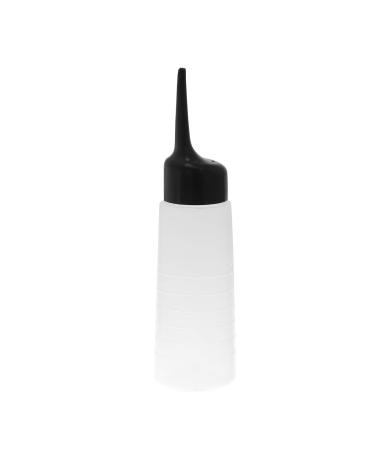 HEALLILY Empty Applicator Bottle Hair Dye Bottle with Black Slant Tip for Applying Hair Color 1Pcs