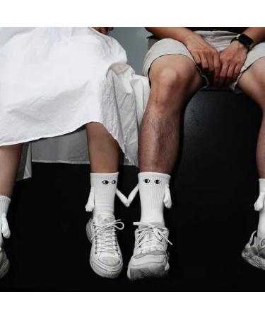 ROJADA Magnetic Hand Holding Couple Socks - Novelty Funny Gifts for Couples, Lovers, Friends and Parents - Buy Online on GoSupps.com