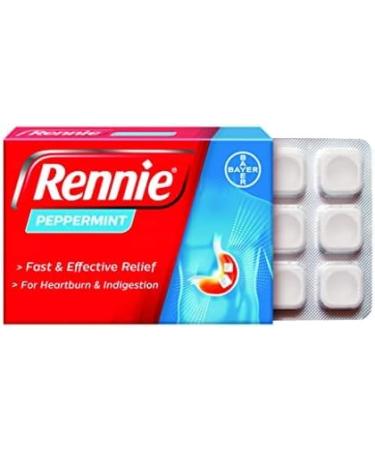 Rennie Peppermint 72 Tablets - Fast-Acting Heartburn Relief - Buy Online on GoSupps.com