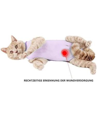 Voarge Recovery Suit for Cats & Dogs | Post-Op Anti-Licking & Trimming | Purple (M) | Comfortable Recovery Wear - Buy Online on GoSupps.com