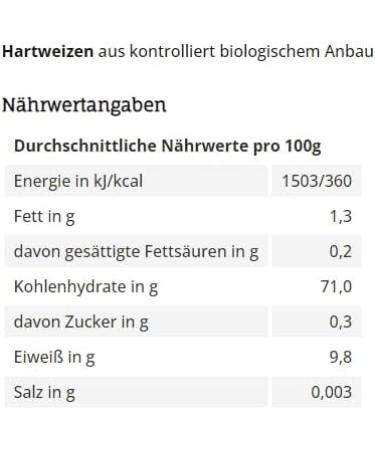  Kamelur Kamelur Organic bulgur (1 kg) of durum wheat from controlled organic farming - Buy Online on GoSupps.com
