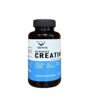 ISMA Creatine Monohydrate Capsules Muscle Growth & Strength Supplement for Men & Women Gym Pre Workout Fast Recovery 100 Capsules