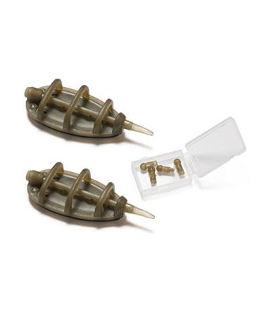 Extra Carp Method Feeder with Connector 50g/2pc (10 pcs) feed basket brown S