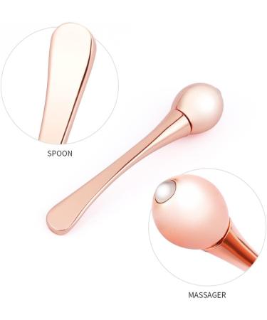 AKOAK 2pc Metal Eye Cream Applicator & Facial Roller Stick - Reduce Puffiness, Wrinkles & Dark Circles (Gold) - Buy Online on GoSupps.com