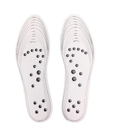 Memory Foam Acupressure Magnetic Massage Comfort Insoles with Foot Therapy Reflexology for Pain Relief  Promoting Blood Circulation & Improve Health (One Size Fits Most/Women 6-14  Men's 4.5-12)