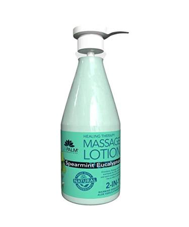 La Palm - Organic Healing Therapy Massage Lotion 24oz (Spearmint Eucalyptus)