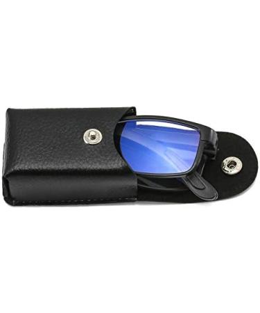 Suertree Foldable Blue Light Filter Reading Glasses | TR90 Anti-Blue Vision Aid for Men & Women | Includes PU Case | +1.5x Magnification - Buy Online on GoSupps.com
