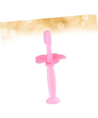 Collbath 1stk Silicone Baby Toothbrush - Pink | Children's Oral Care Training Brush | 1 Piece - Safe & Gentle Cleaning - Buy Online on GoSupps.com