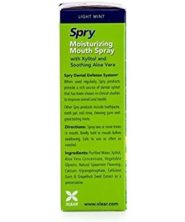 Xlear Spry Aloe Vera Moisturizing Mouth Spray 4.5oz - Pack of 2 - Buy Online on GoSupps.com