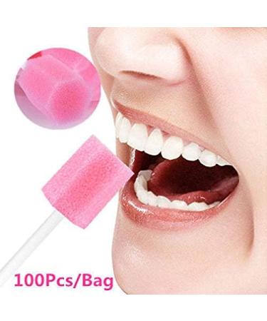 Healifty 100PCS Disposable Pink Dental Swabs - Oral Sponge for Tooth Cleaning - Ideal for Clinic and Hospital - Buy Online on GoSupps.com