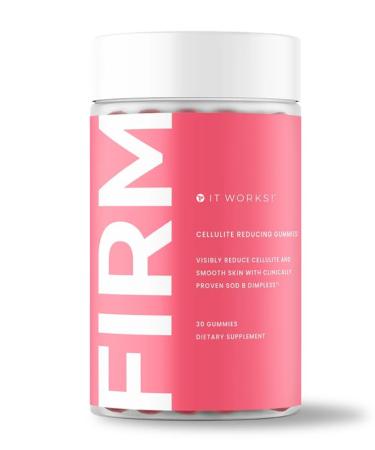 It Works! Firm - Transform Your Skin with Firm Cellulite-Reducing Gummies: Clinically Proven Deliciously Effective and Boost Antioxidant (30 Gummies)