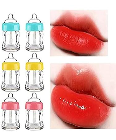 10 Pcs 7ml Baby Bottle Shaped Lip Gloss Tubes for DIY Cosmetics - Refillable Containers with Wand for Women and Girls - Buy Online on GoSupps.com