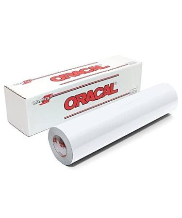 Oracal 651 Matte White Vinyl Roll for Craft Cutters and Vinyl Sign Cutters (12 x 25')