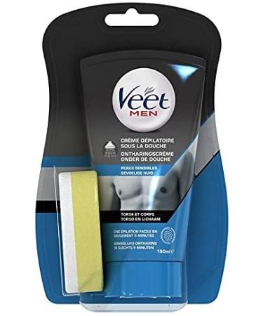Veet VEET Men Under the Shower Depilatory Cream - Sensitive Skin - 150 ml - Pack of 5
