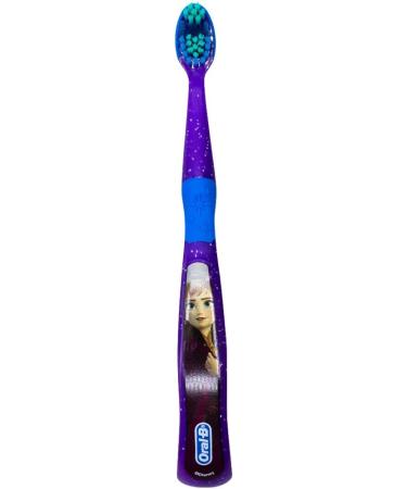 Oral-B Disney Frozen Kids Toothbrush 3+ Years Old Extra Soft - Elsa, Anna & Olaf Characters - Pack of 3 - Buy Online on GoSupps.com