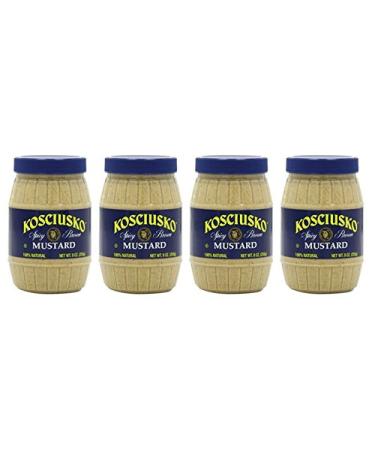 Kosciusko Zesty Spicy Brown Mustard 9 Oz (Pack of 4) - Buy Online on GoSupps.com