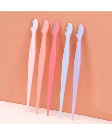 Buy 2/3/5PC Eyebrow Trimmer Razors - Straight Handle Anti-Scratch Perfect for Beginners - Purple Beauty Tool for Flawless Eyebrows - Buy Online on GoSupps.com