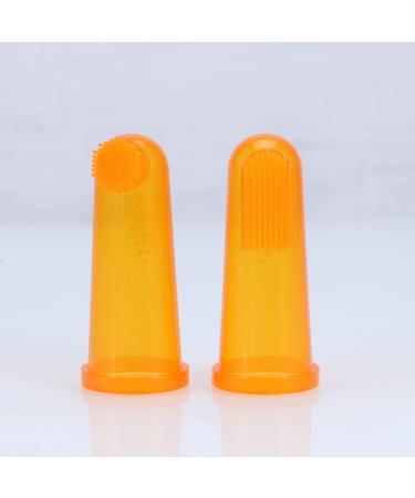 LIFKOME Baby Toothbrush 2pcs - Silicone Finger Toothbrush Set for Teething Babies - Soft Kids Toothbrush for Children - Oral Cleaning and Massaging Toddler Glove - Buy Online on GoSupps.com