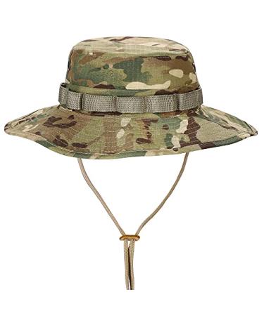 GLORYFIRE Boonie Hat Military Tactical Boonie Hats for Men Women Hunting Fishing Outdoor One Size Green,brown
