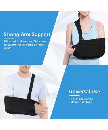 Adjustable Arm Sling Support Strap - Shoulder & Elbow Immobilizer for Rotator Cuff Injury | Unisex Fit Left & Right Hand - Buy Online on GoSupps.com