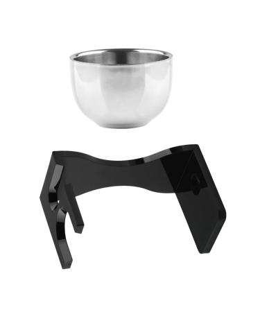 Stahad 1 Set Shaling Set Razor Harrow Razor Razor Razor Saver Razor Haster Metal Razor Sable Schleel Shaping stand and bowl of razor tool holder