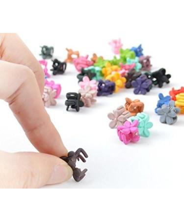 20pcs Girls Mini Hair Claws Clips Clamps Hair Pin Flower Hair Bangs Hair Barrettes Hair Pin for Little Girls Kids Toddlers Hair Accessories Mix Colored - Buy Online on GoSupps.com