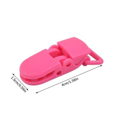 50-Pack Colorful Baby Pacifier Clips & Strips - Hossesta Durable Dummy Holders for Safe & Secure Pacifier Storage - Buy Online on GoSupps.com