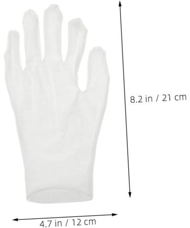 HONMEET 12 Pairs Moisturizing Gloves Work Gloves Working Gloves Moisturizing Overnight Gloves Cotton White - Buy Online on GoSupps.com