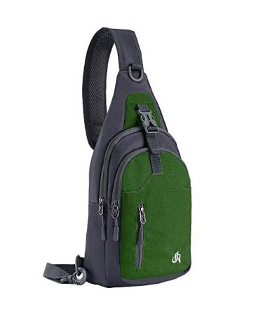 Y&R Direct 14 Colors Lightweight Sling Backpack Sling Bag Travel Hiking Small Backpack for Women Men Gifts Greencoffee