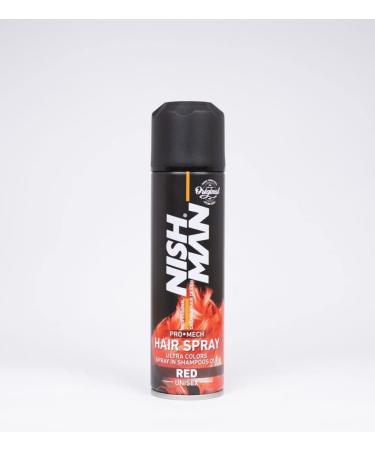 Nish Man Temporary Hair Colour - Nishman Unisex Pro Mech Hair Styling Colour Spray - ultimate coloured hair spray wash out kids & adults (Gold) - Buy Online on GoSupps.com