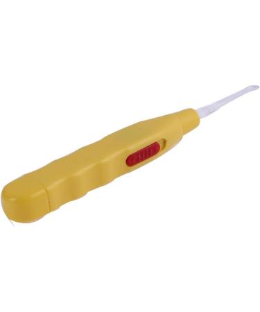 Qtqgoitem Ear Wax Remover Cleaner Flashlight Curette Spoon Earpick 2pcs Yellow - Model 383 - Buy Online on GoSupps.com