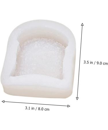 MAGICLULU 4 Pcs Cake Mold Chocolate Making Ice Ball Mold Soap Candle Silicone Mould Egg Tart Silicone Muffin Molds Chocolate Molds Mini Soaps Aroma Household Silica Gel White Accessories Whitex2pcs 9X8X2.6CMx2pcs - Buy Online on GoSupps.com