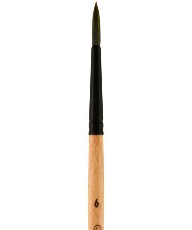 Princeton Catalyst Polytip Round Brush Size 6 - Short Handle for Acrylic & Oil (6450 Series) - Buy Online on GoSupps.com