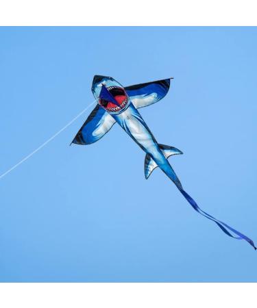 Shark Kite for Kids and Adults - Easy to Fly, 300 FT Kite Line Included - Buy Online on GoSupps.com