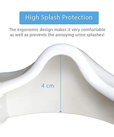 BISOO Potty Training Toilet Seat - Children WC Adapter - Baby Toilet Reducer - Safe and Comfortable - Compact and Portable - Blue Seat with Hanging Hook - Buy Online on GoSupps.com