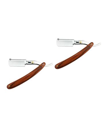 Minkissy 2st razor for men Maquina para afeitar Hombre Handrasier Servant Razor Razor Razor Razor From Metal Men Razor Handbook straight blade beard man H lzern