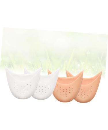 4 Pairs Pink Silica Toe and Heel Protectors for Athlete Shoes and Ballet Heels - Buy Online on GoSupps.com