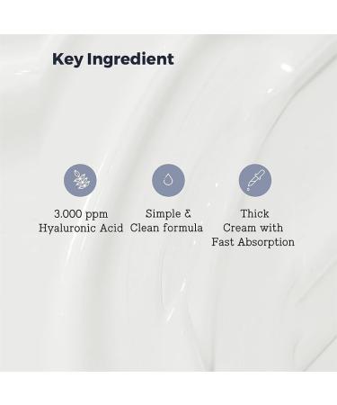 Hyaluronic acid facial cream moisturizing care with vitamins C E & B3 soothing antiaging cream for dry and sensitive skin 100 ml fast absorption only for Austria Luxembourg - Buy Online on GoSupps.com