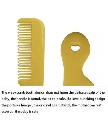 Pack of 4 Round Tip Baby Combs for Sensitive Scalp - Gentle Bristles - 1.0 Count - Buy Online on GoSupps.com