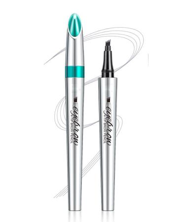 Eyebrow Pencil Quad-Tip Split Eyebrow Pencil Highly Effective Filler for a Long-Lasting Natural Wild Eyebrow Look Natural and Long-Lasting 5 Colors to Choose From (5)