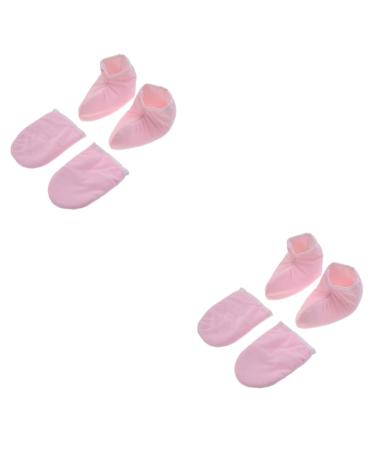 minkissy 4paires Cire De Paraffine Insul s Pour Thermique Des Mains Et De Bain De Cire Pour Spa Rose mediumx2pcs Rose X2 Pi ces