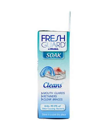 Fresh Guard Soak for Retainers, Mouthguards & Braces - 24 Count (Pack of 12) - Buy Online on GoSupps.com