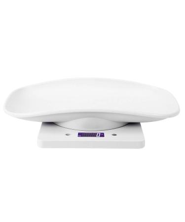A sixx Multi-Function Baby Scale - 10kg/1g Digital Small Pet Weight Scale with g/ml/oz/lb.oz to Measure Babies/Pets, White