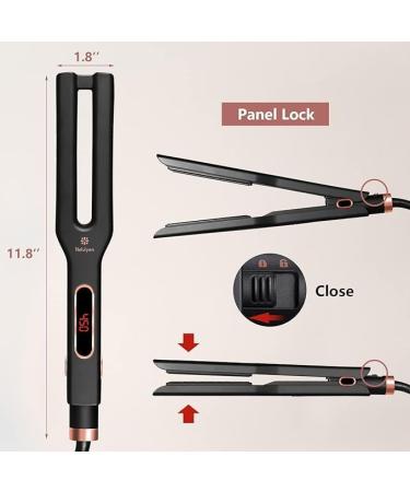 Buy Professional Ceramic Hair Straighteners - Dual Plate PTC Flat Iron for Thick Hair | Ten-Speed Temperature Control for Salon-Grade Styling - Buy Online on GoSupps.com