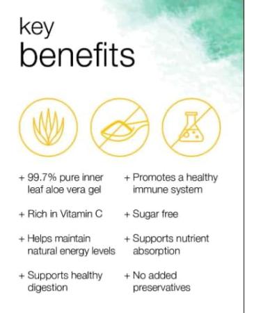 Forever Aloe Vera Gel - 100% Stabilized Inner Leaf Aloe Vera Juice Sugar-Free Preservative-Free - 1 Item - Buy Online on GoSupps.com
